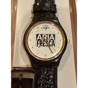 Vintage Gorinioro SASCH Aria Fresca Quartz Watch with Leather Strap - New in Box